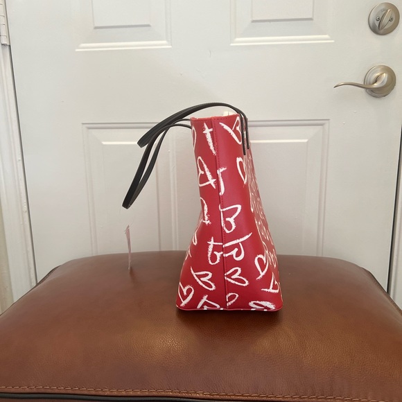 KATE SPADE NEW YORK MARGARETA LIPSTICK HEARTS TOTE HANDBAG LARGE - Picture 5 of 11